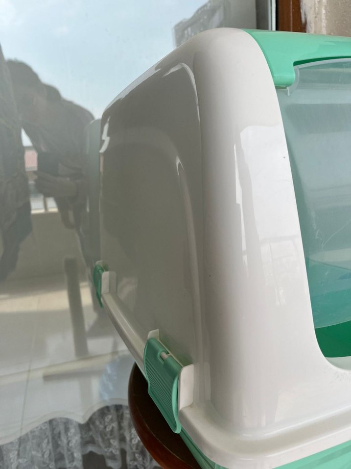 Yeşil Kapaklı Kedi Tuvalet Kabı - Görsel 3