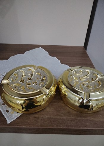 Parlak Altın Renkli Dekoratif Vazo - Görsel 4