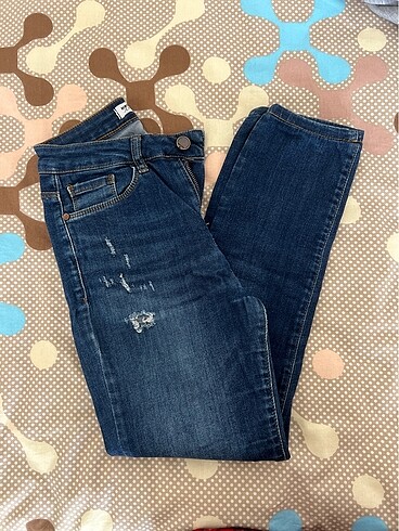 xs Beden lacivert Renk Koton Jeans pantolon