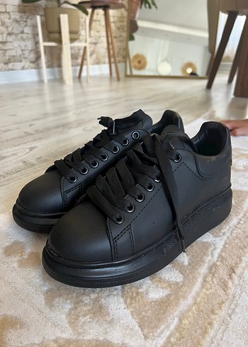 40 Beden Alexander McQueen Siyah Platform Erkek Spor Ayakkabı