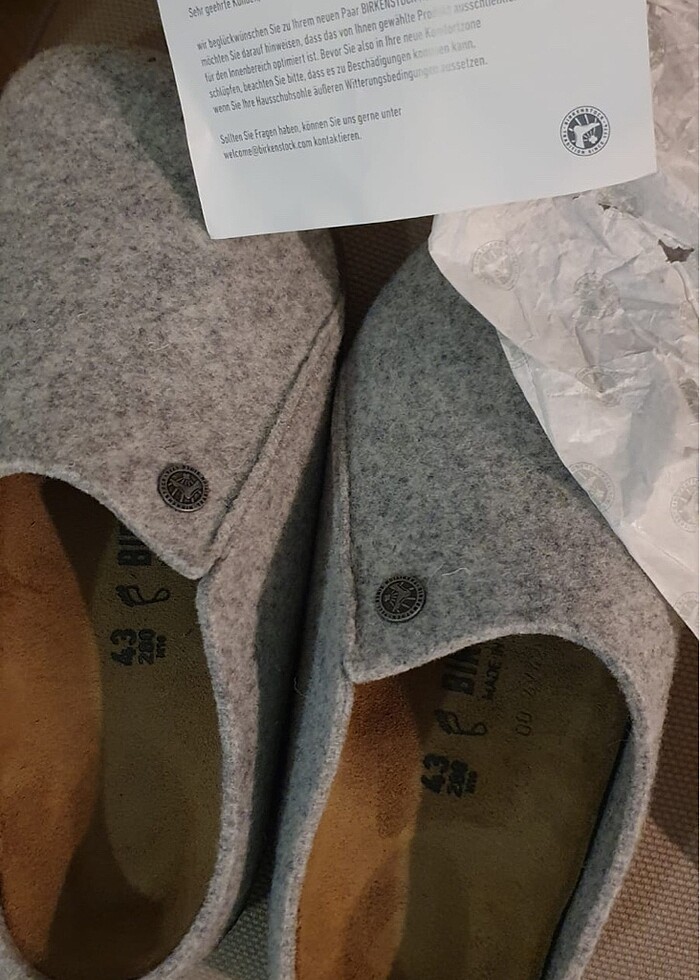 Orijinal Birkenstock Zermatt Erkek Terlik Kullanılmamış Sıfır - Görsel 5