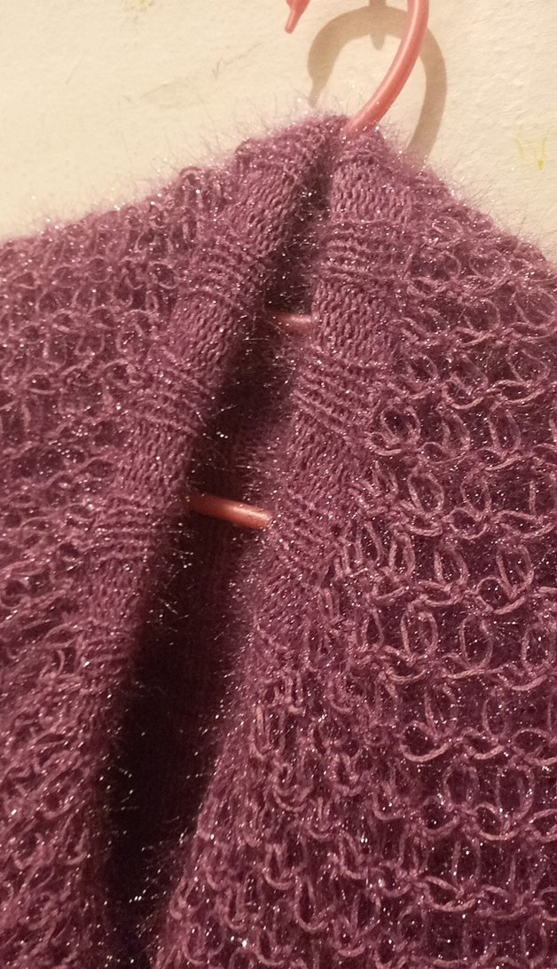 Parlak Mor Kız Çocuk Örgü Bolero - Görsel 2