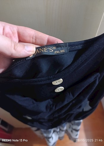 Siyah Bağlama Desenli Uzun Hamile Elbisesi - Görsel 4