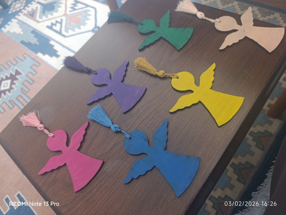 Renkli Bohem Melek Duvar Süsleri - Görsel 2