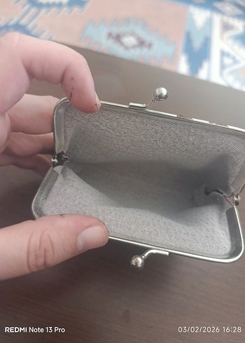 Gri Yılan Desenli Kadın Cüzdanı - Görsel 4