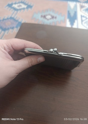 Gri Yılan Desenli Kadın Cüzdanı - Görsel 2