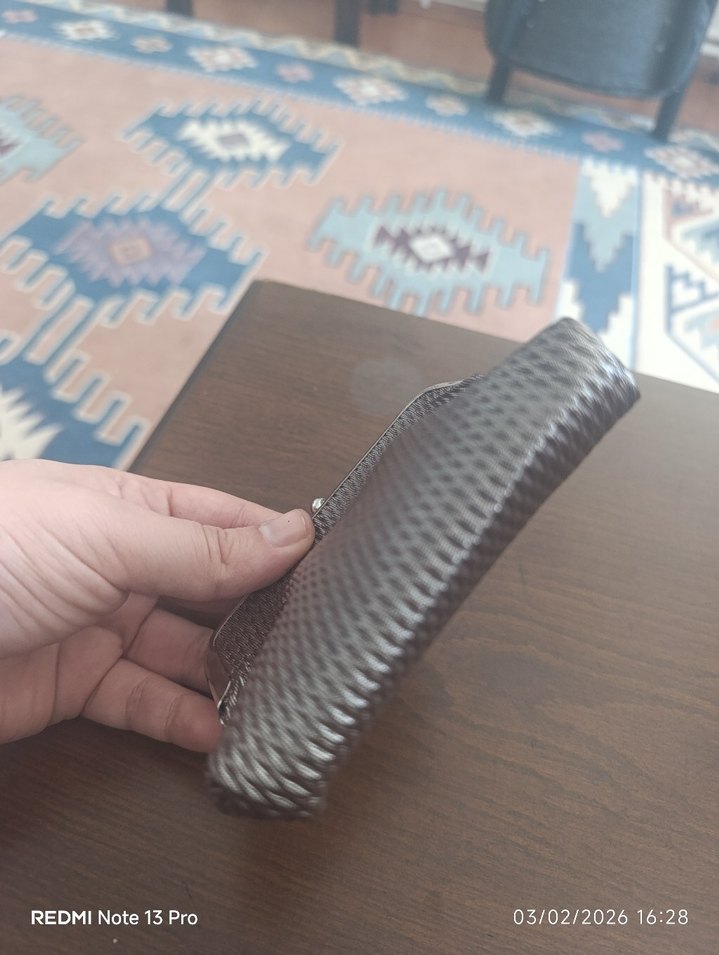 Gri Yılan Desenli Kadın Cüzdanı - Görsel 5