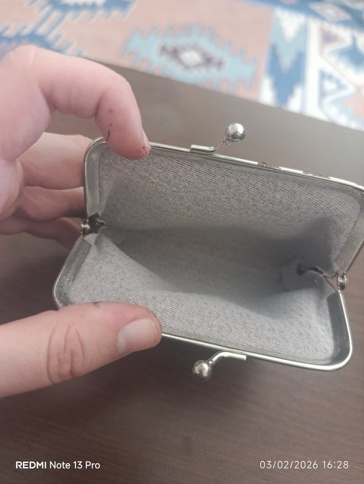 Gri Yılan Desenli Kadın Cüzdanı - Görsel 4