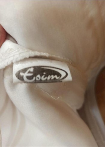 V Yakalı A Kesim Beyaz Gelinlik - Görsel 7