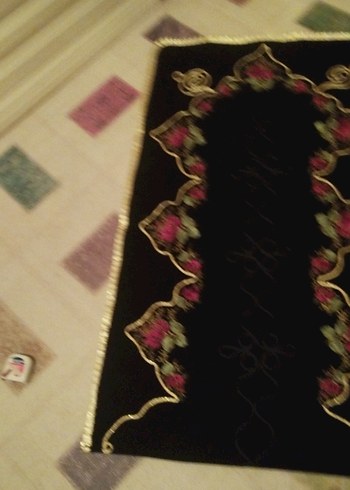 Osmanlıca İşlemeli seccade