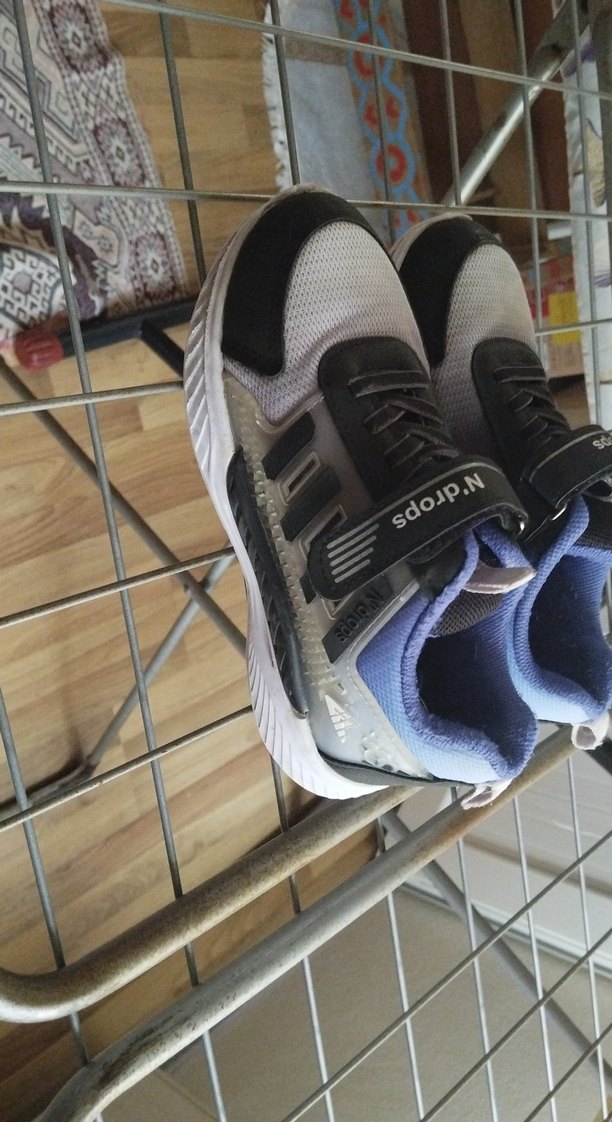 Gri Kareli Erkek Çocuk Spor Ayakkabı - Görsel 3