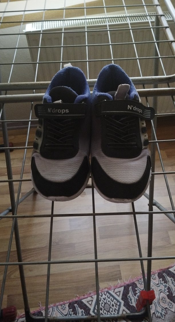 Gri Kareli Erkek Çocuk Spor Ayakkabı - Görsel 2