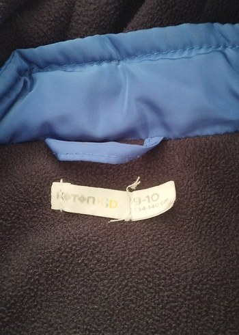 Mavi Kapüşonlu Erkek Çocuk Mont - Görsel 2