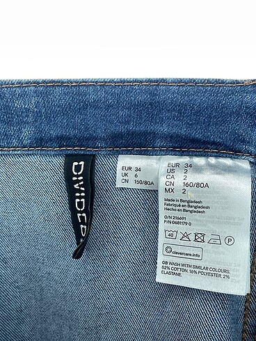 34 Beden mavi Renk H&M Kısa Elbise %70 İndirimli.