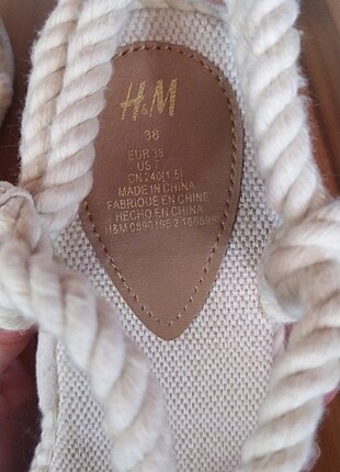 38 Beden H&M halat sandalet