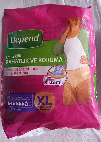Depend Emici Külot XL - 9lu Paket - Görsel 2