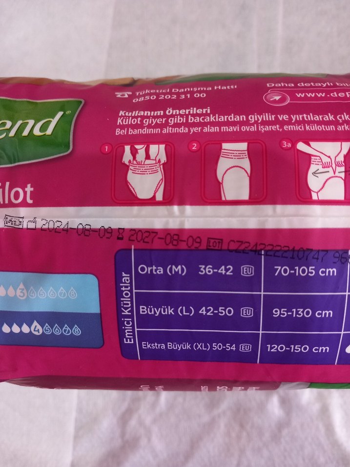 Depend Emici Külot XL - 9lu Paket - Görsel 4