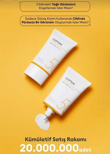 Missha Cotton Güneş Koruyucu SPF50+ PA++++ - Görsel 3