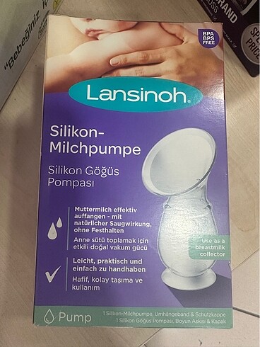 Lansinoh silikon göğüs pompası