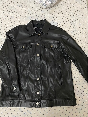 s Beden Zara oversize deri ceket