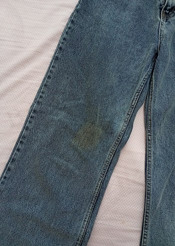 Geniş Kesim Mavi Denim Kadın Pantolon