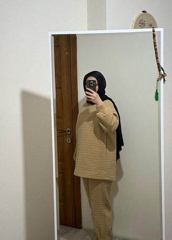 Camel Renkli Triko Kadın Takım - Görsel 2