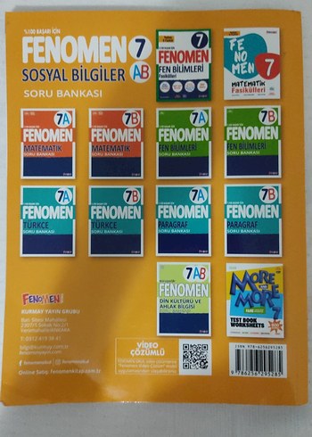 Fenomen 7AB Sosyal Bilgiler Soru Bankası