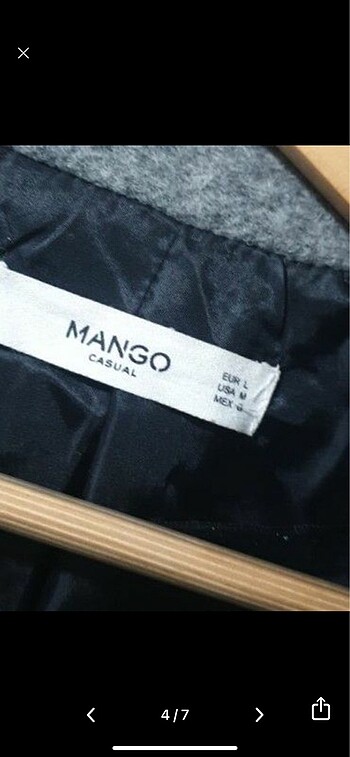 l Beden gri Renk Mango kaban