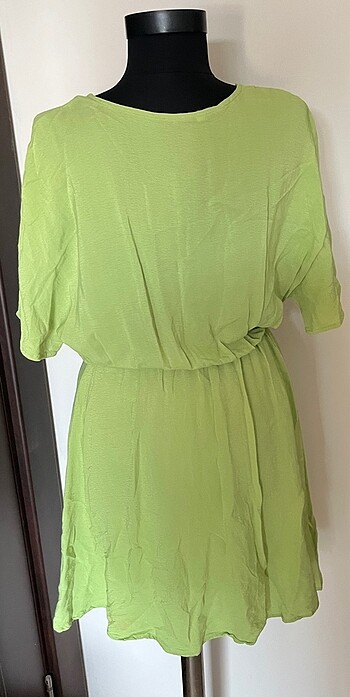 LC Waikiki Lcw Kruvaze Yeşil Elbise