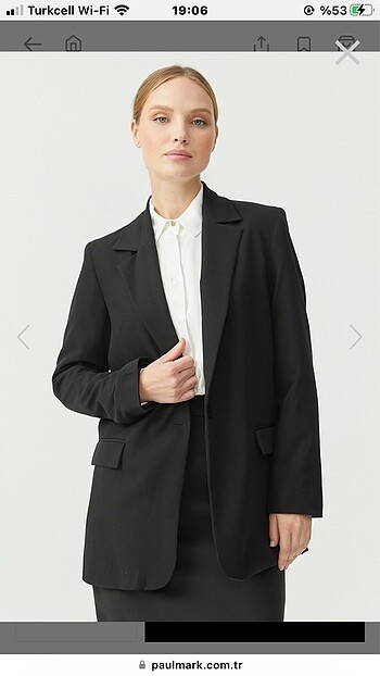 Paulmark Blazer Gri Ceket