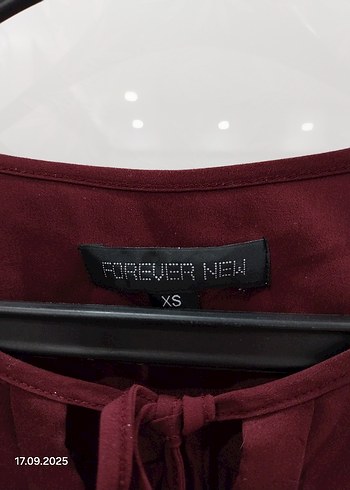 xs Beden bordo Renk Mürdüm Uzun Kollu Kadın Bluz
