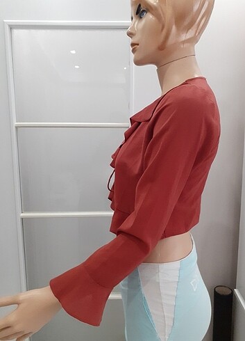 Zara taba Rengi Bluz indirimde