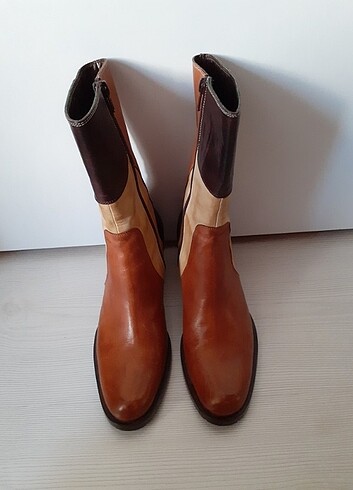 American Vintage Vintage Bot Hakiki Deri