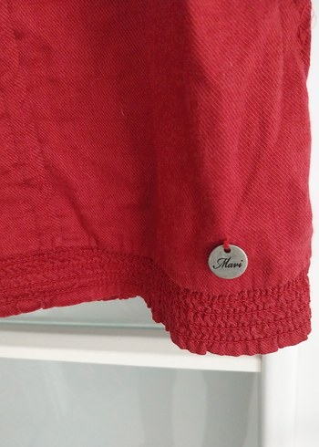 s Beden Mavi Jeans Bordo Gömlek