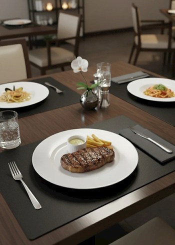 İkili Siyah Deri Amerikan Servis Supla - Görsel 4