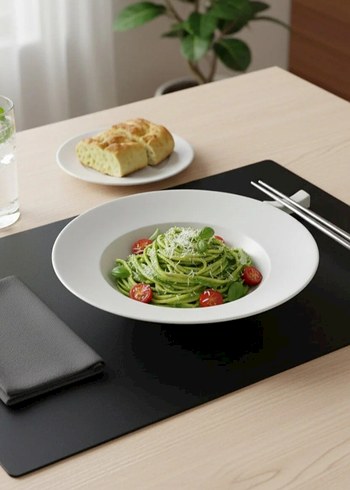 İkili Siyah Deri Amerikan Servis Supla - Görsel 3