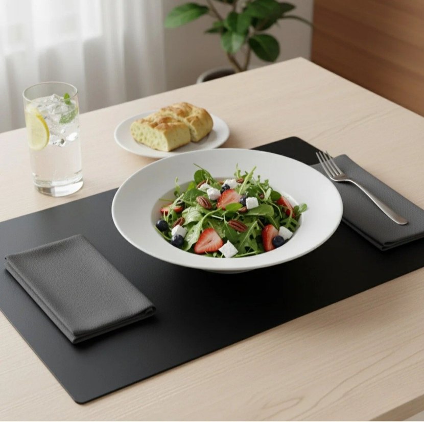 İkili Siyah Deri Amerikan Servis Supla - Görsel 5