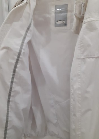 Erkek Beyaz Bomber Ceket - Görsel 7