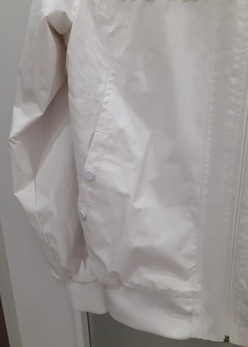 Erkek Beyaz Bomber Ceket - Görsel 4