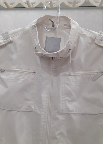 Erkek Beyaz Bomber Ceket - Görsel 3