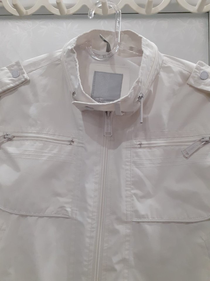 Erkek Beyaz Bomber Ceket - Görsel 3