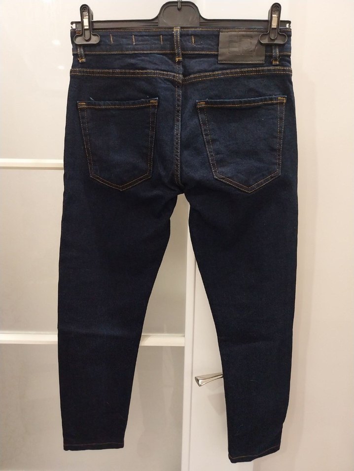 Erkek Lacivert Jean / Kot Pantolon - Görsel 3