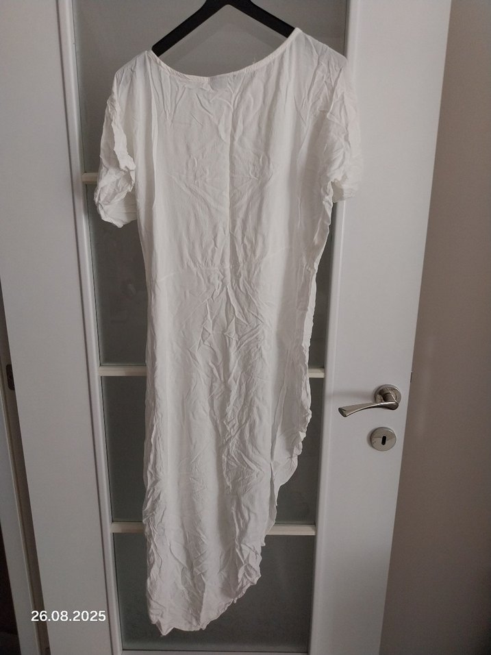 Beyaz Plaj Elbisesi - Görsel 4