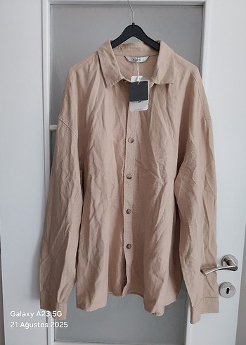 LC Waikiki Bej Erkek Keten Gömlek
