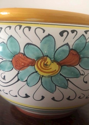 Renkli Seramik Saksı - Görsel 2