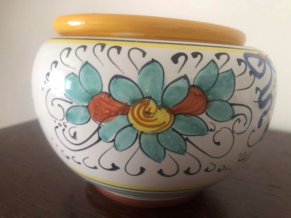 Renkli Seramik Saksı - Görsel 2