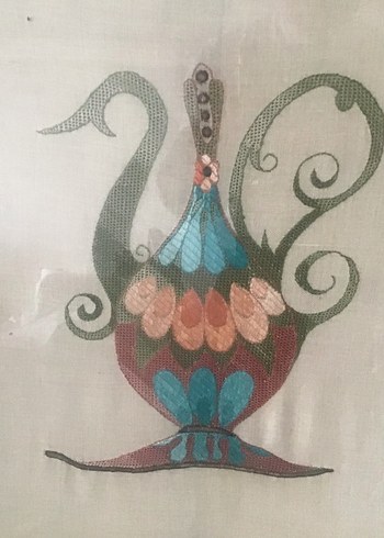 Çerçeveli Çok Renkli Soyut Tablo - Görsel 2