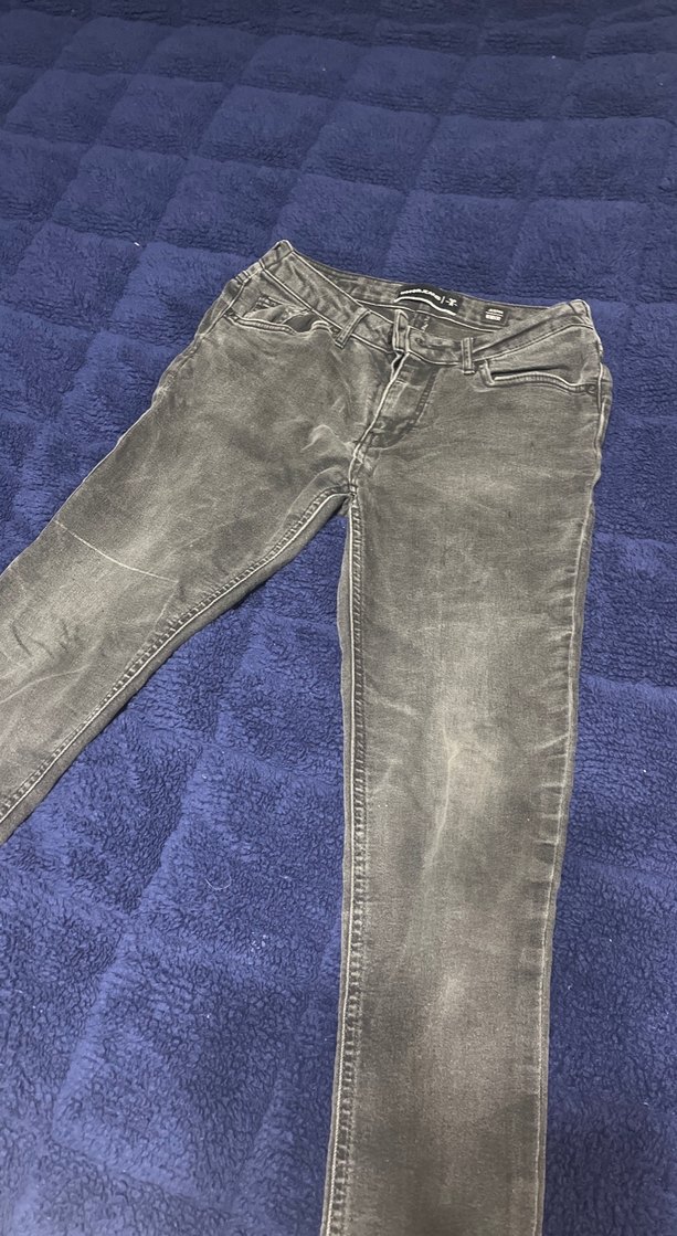 Gri Düğmeli erkek Skinny Jean - Görsel 4