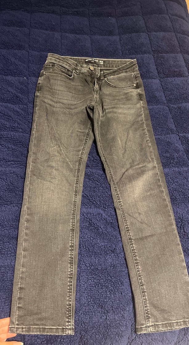 Gri Erkek Denim Pantolon Regular Fit - Görsel 3