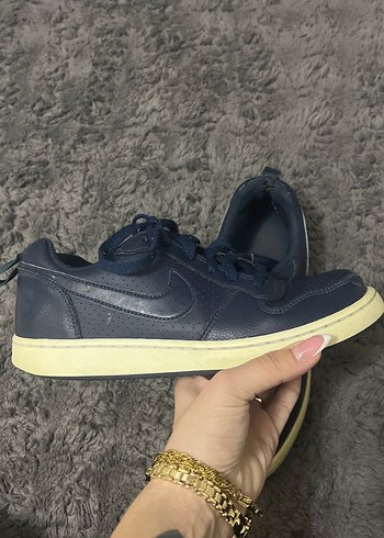 Lacivert Kadın Spor Ayakkabı Kalın Tabanlı - Görsel 3